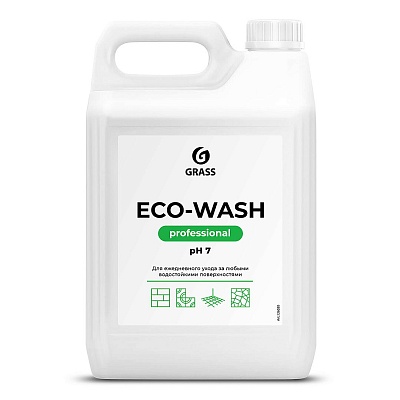 Средство для мытья пола 5л Eco-Wash низкопенное, универсальное Грасс